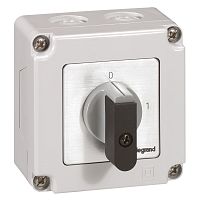 Переключатель - положение вкл/откл - PR 12 - 2П - 2 контакта - в коробке 76x76 мм | код 027711 |  Legrand